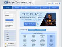 Tablet Screenshot of guitar.musicteacherslist.com