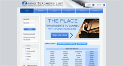 Desktop Screenshot of musicteacherslist.com